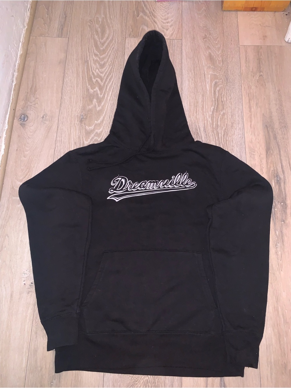 Dreamville x Matte Black Paint Crew Hoodie Black Size: Medium